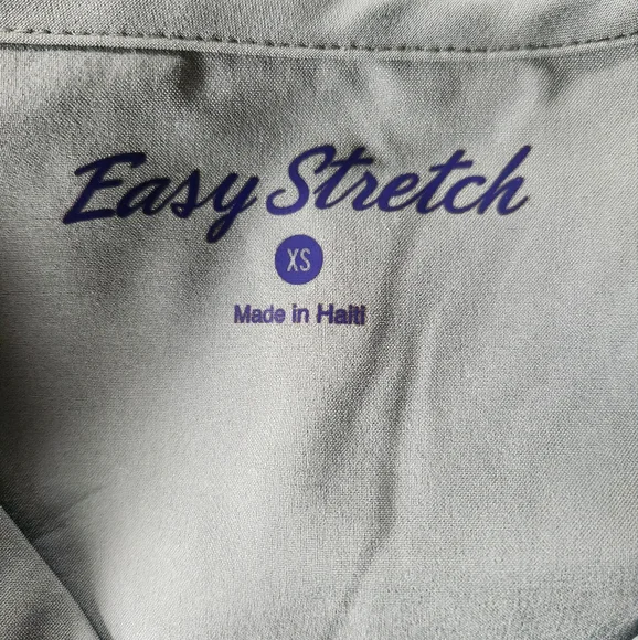 Easy Stretch Scrub Set | Olive Leaf With Burgundy Accent - Picture 2 of 7